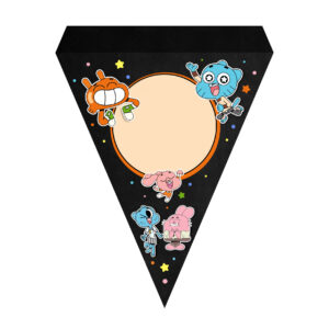 Bandeirinha de Letras O Incrivel Mundo de Gumball Grátis