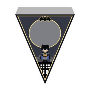 Bandeirinhas de Letras Batman Grátis
