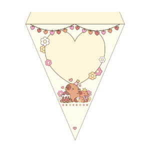 Bandeirinhas de Letras Capivara Grátis