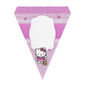 Bandeirinhas de Letras Hello Kitty Grátis