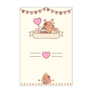 Convite Capivara Grátis