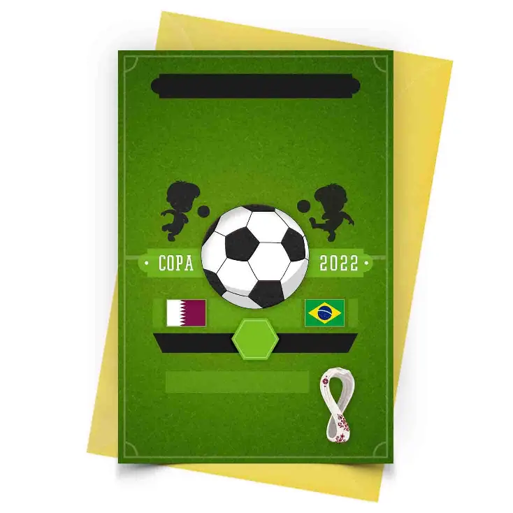Convite Copa do Mundo Personalizado