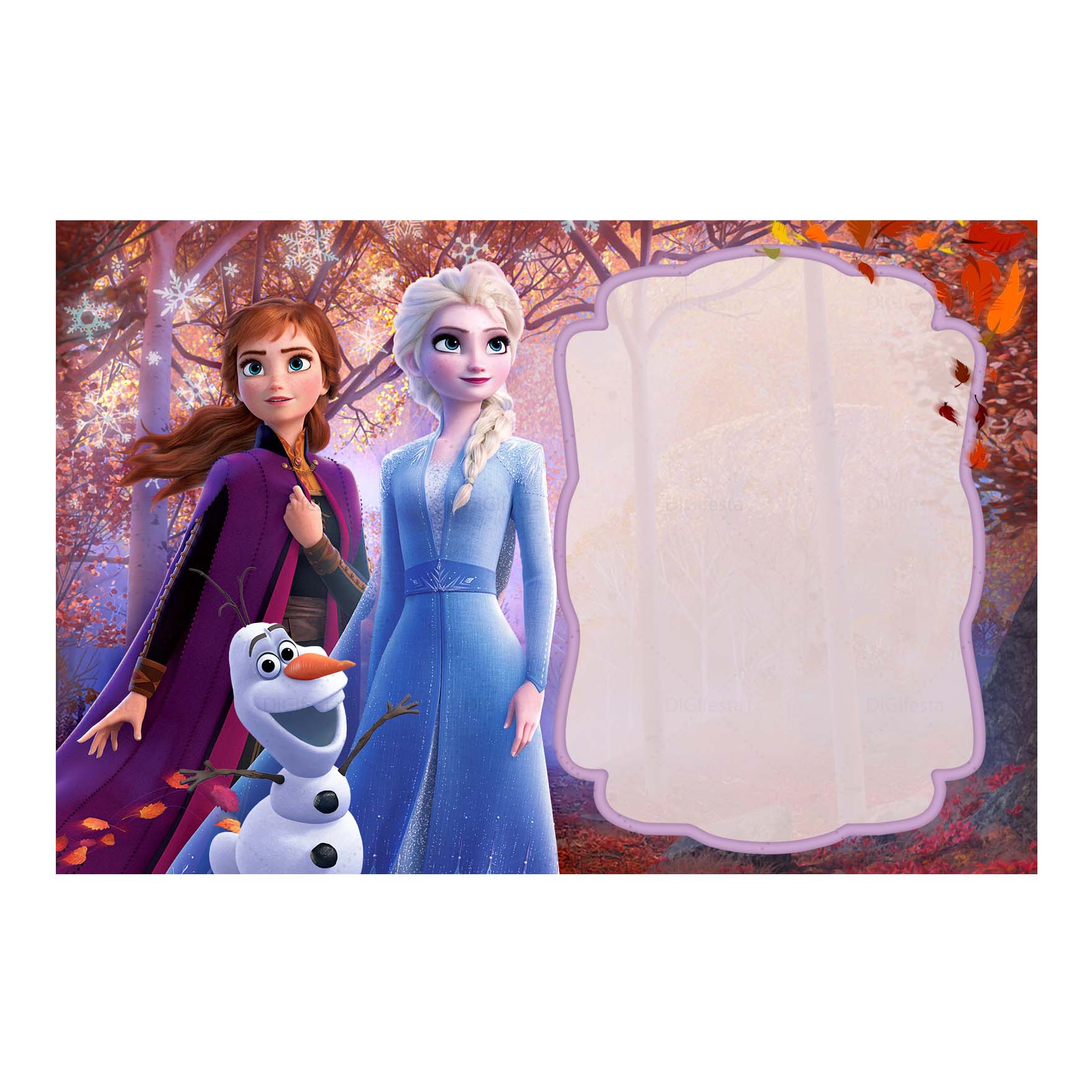 Convite Frozen 2 Grátis