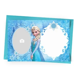 Convite Frozen com Foto Personalizado