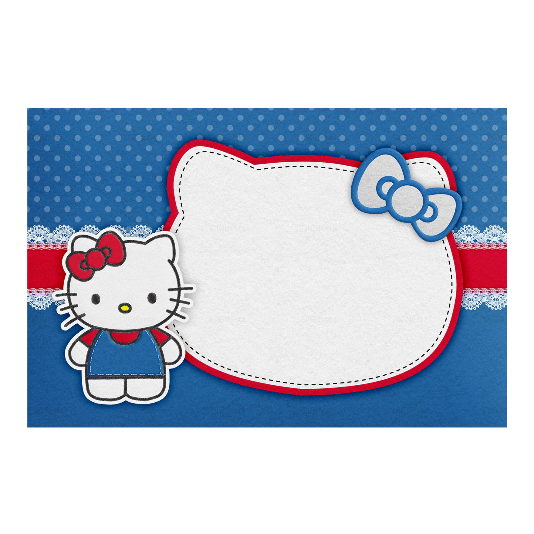 Convite Hello Kitty T2 Grátis