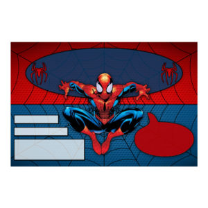 Convite digital homem - aranha - Edite grátis com nosso editor online