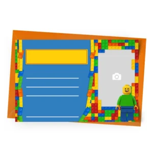 Convite Lego com Foto Personalizado - Antes
