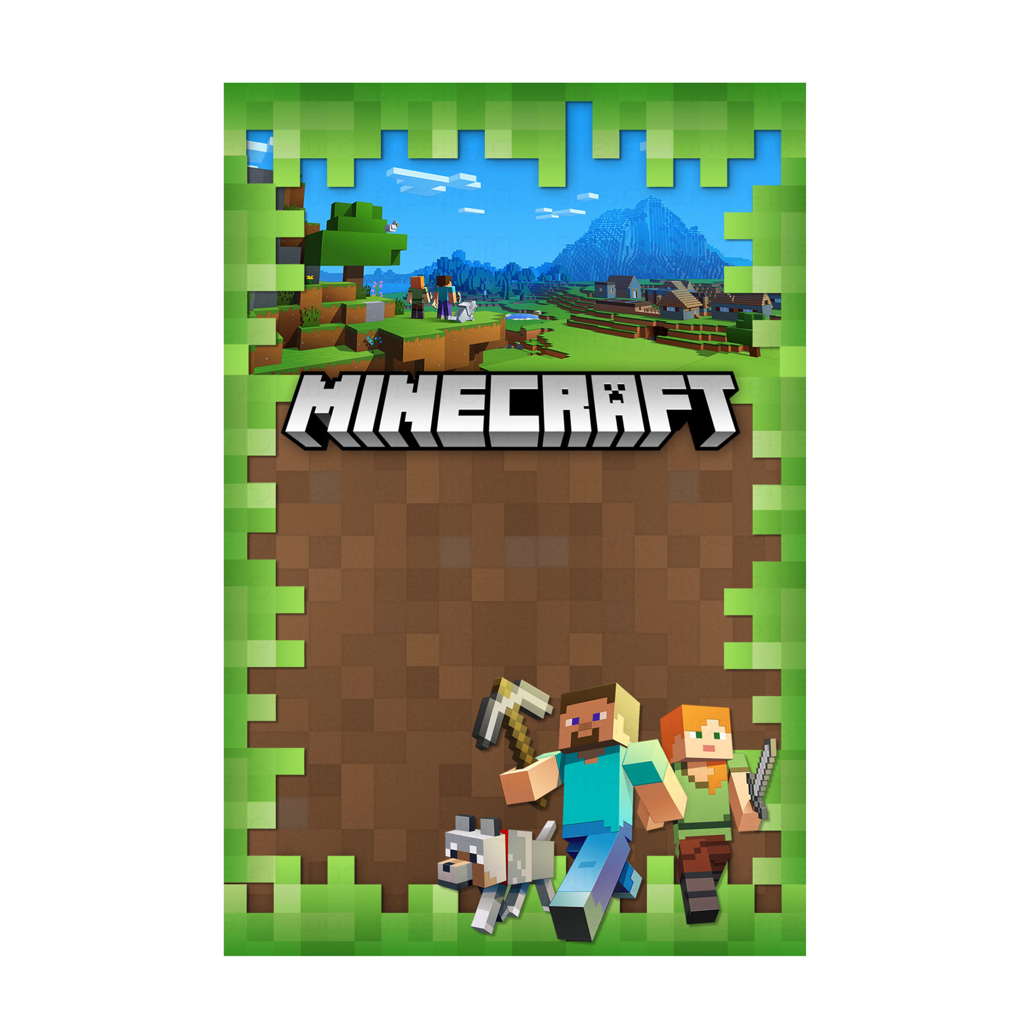 Convite Minecraft Grátis