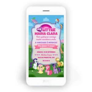 Convite My Little Pony Whattapp Personalizado - Online
