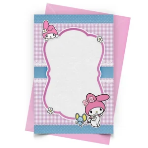 Convite My Melody Personalizado - Antes