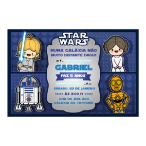 Convite Personalizado Star Wars