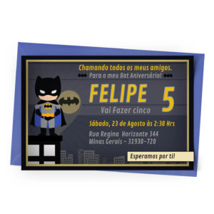 Convite Personalizado Batman 2