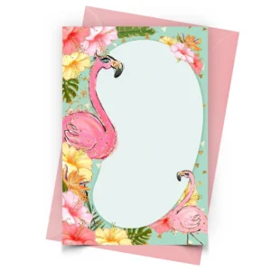 Convite Personalizado Flamingo T2 - Antes