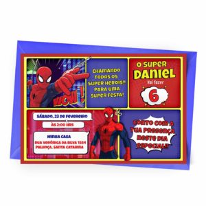 Convite Personalizado Homem-Aranha 1