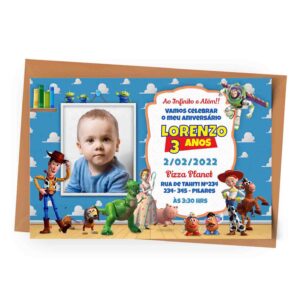 Convite Personalizado Toy Story 1