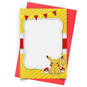 Convite Pikachu Personalizado - Antes