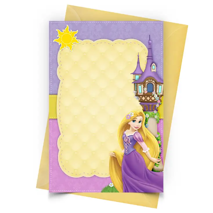 Convite Rapunzel Personalizado - Antes