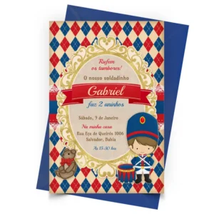 Convite Soldadinho de Jumbo Personalizado - Depois
