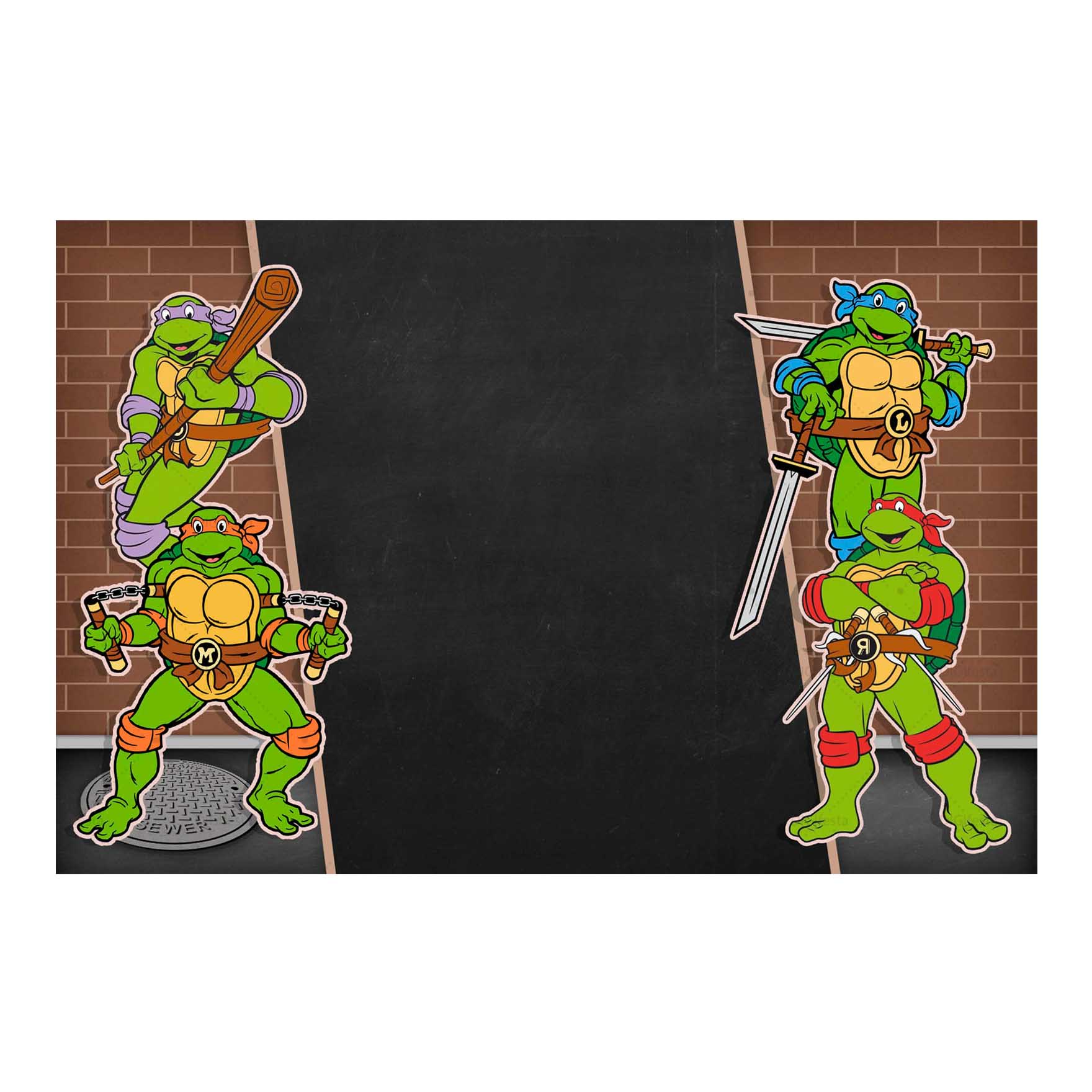 Convite Tartarugas Ninjas Grátis
