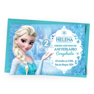 Convite Personalizado Frozen