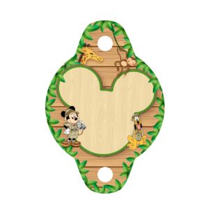 Enfeite de Canudo Mickey Safari Grátis