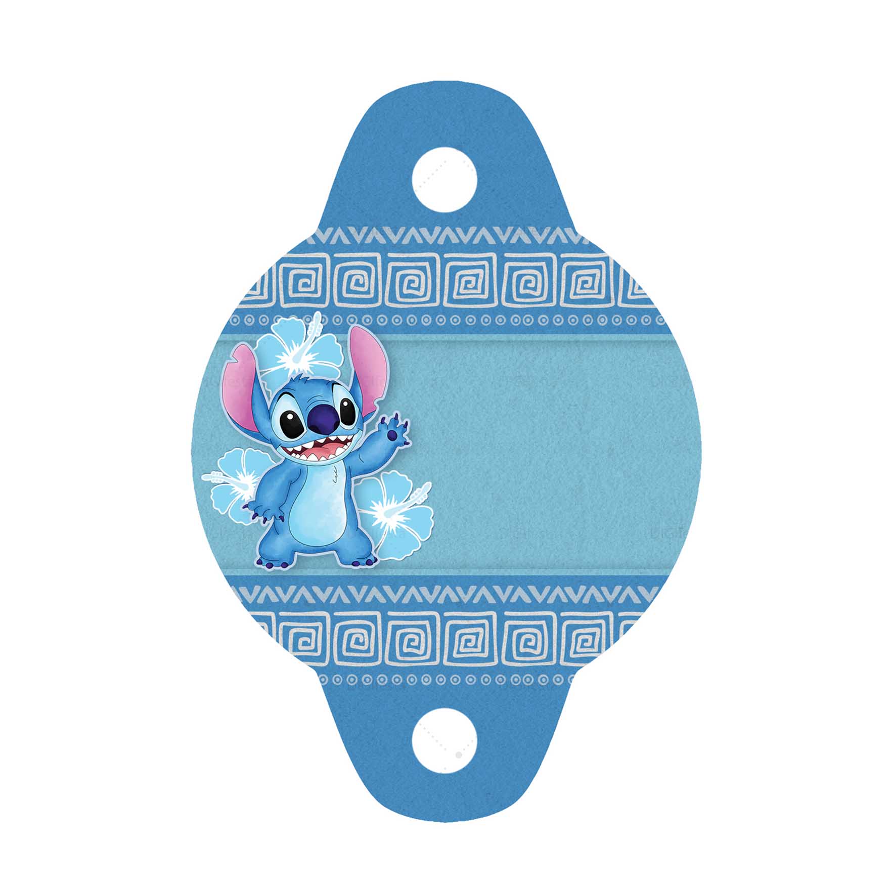 Enfeite de Canudo Stitch Grátis