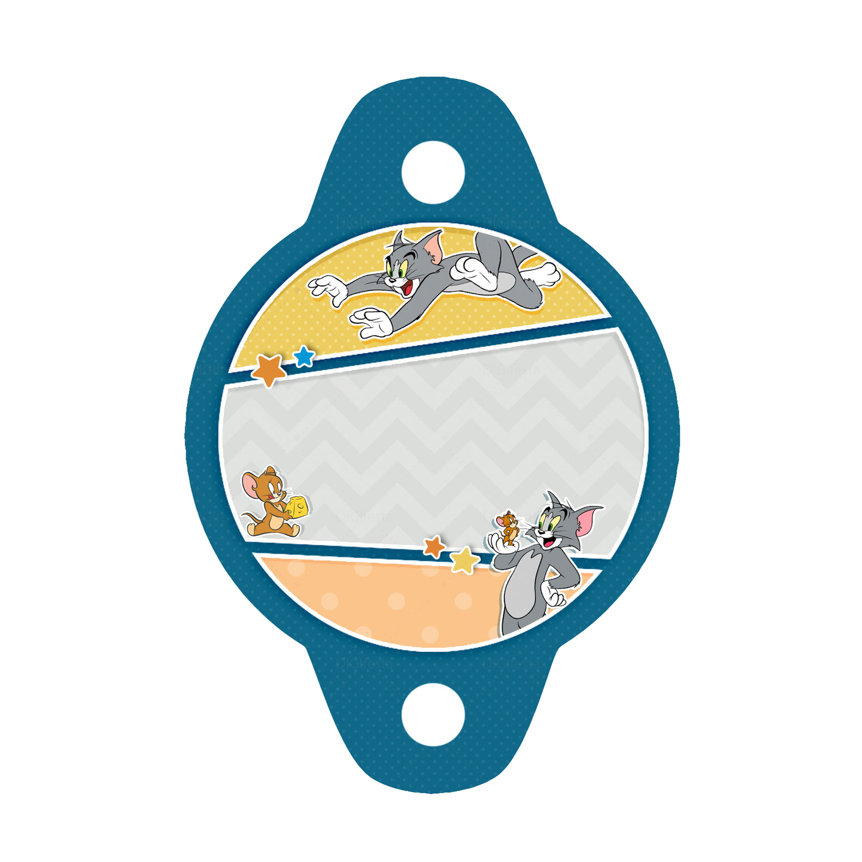 Enfeite de Canudo Tom and Jerry Grátis