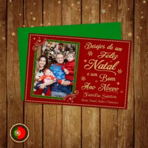 Postal de Natal - Digital ou em Papel - Portes de envio Grátis para Portugal via CTT
