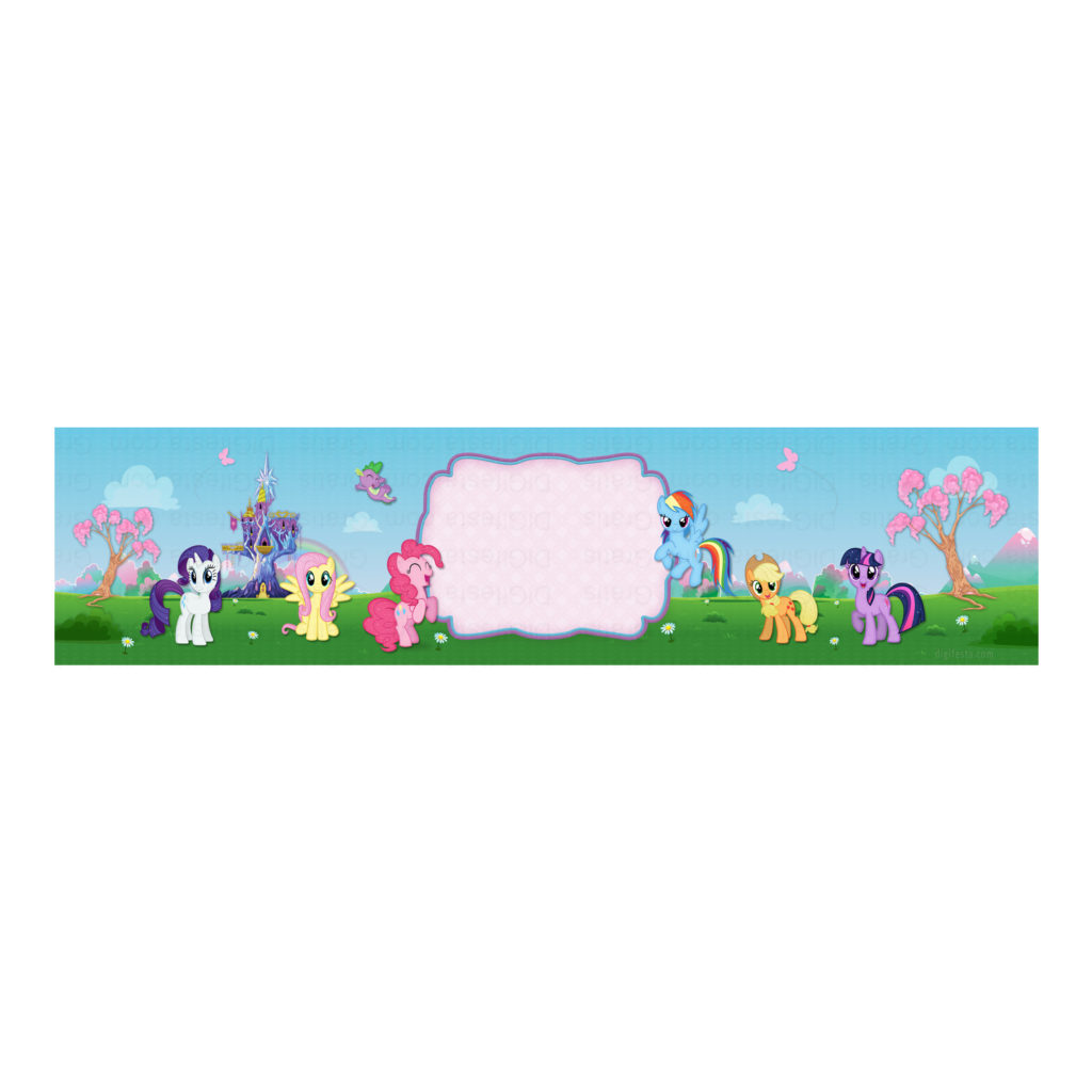 Convite My Little Pony Grátis para Baixar, Editar e Imprimir