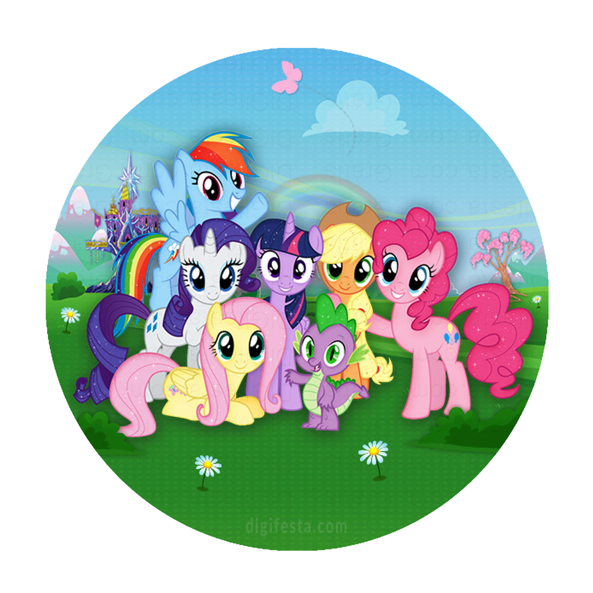 Convite de Aniversário para Meninas Little Pony - Imagem Legal