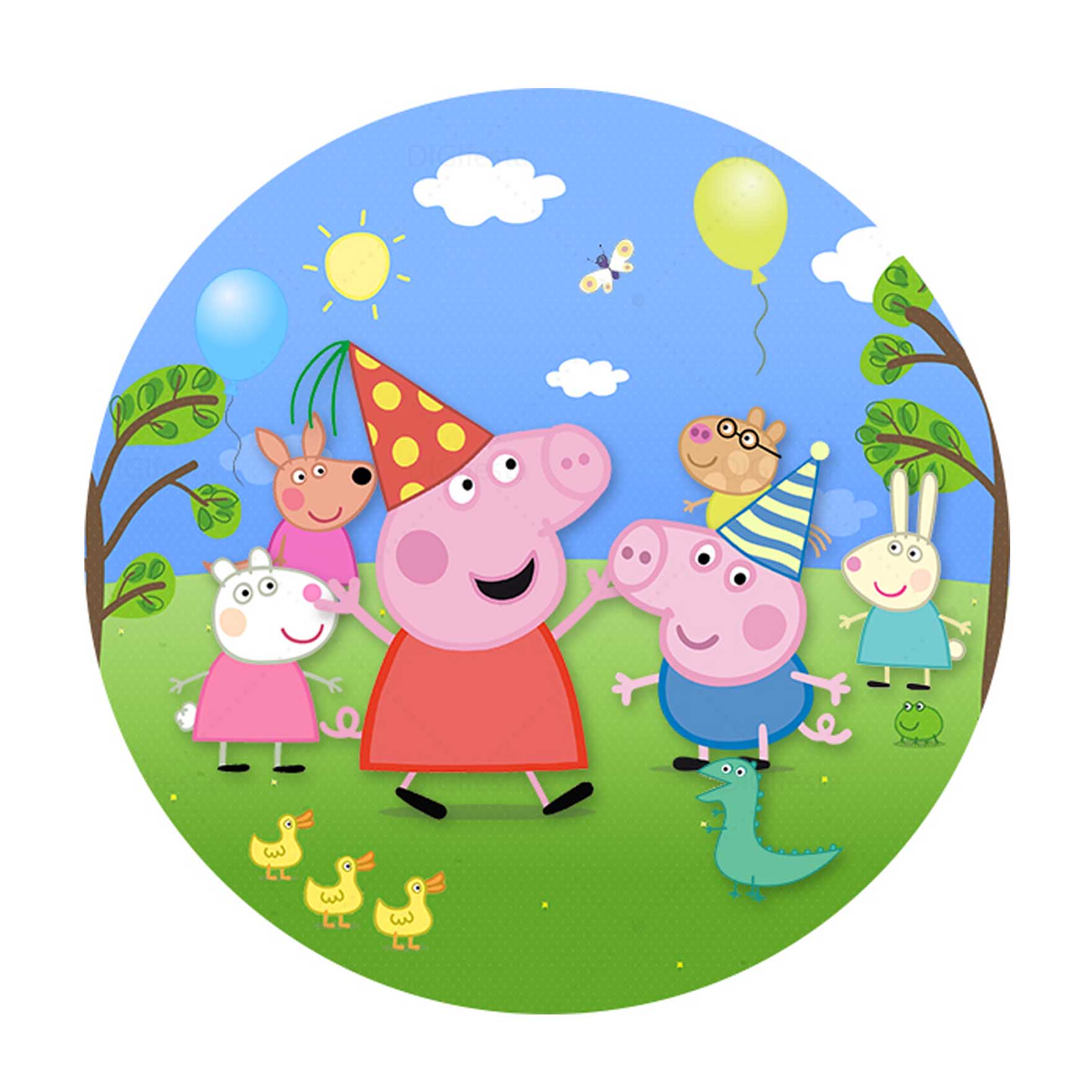 Peppa Pig Casa Convite Digital