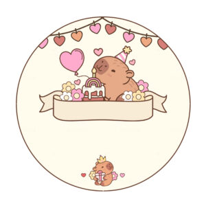 Rodelinha para Texto Capivara Grátis