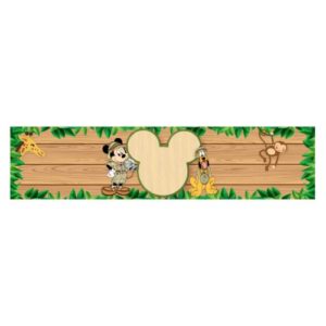 Rótulo Mickey Safari gratis