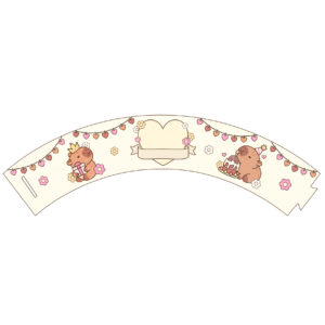 Saia de Cupcake Capivara Grátis