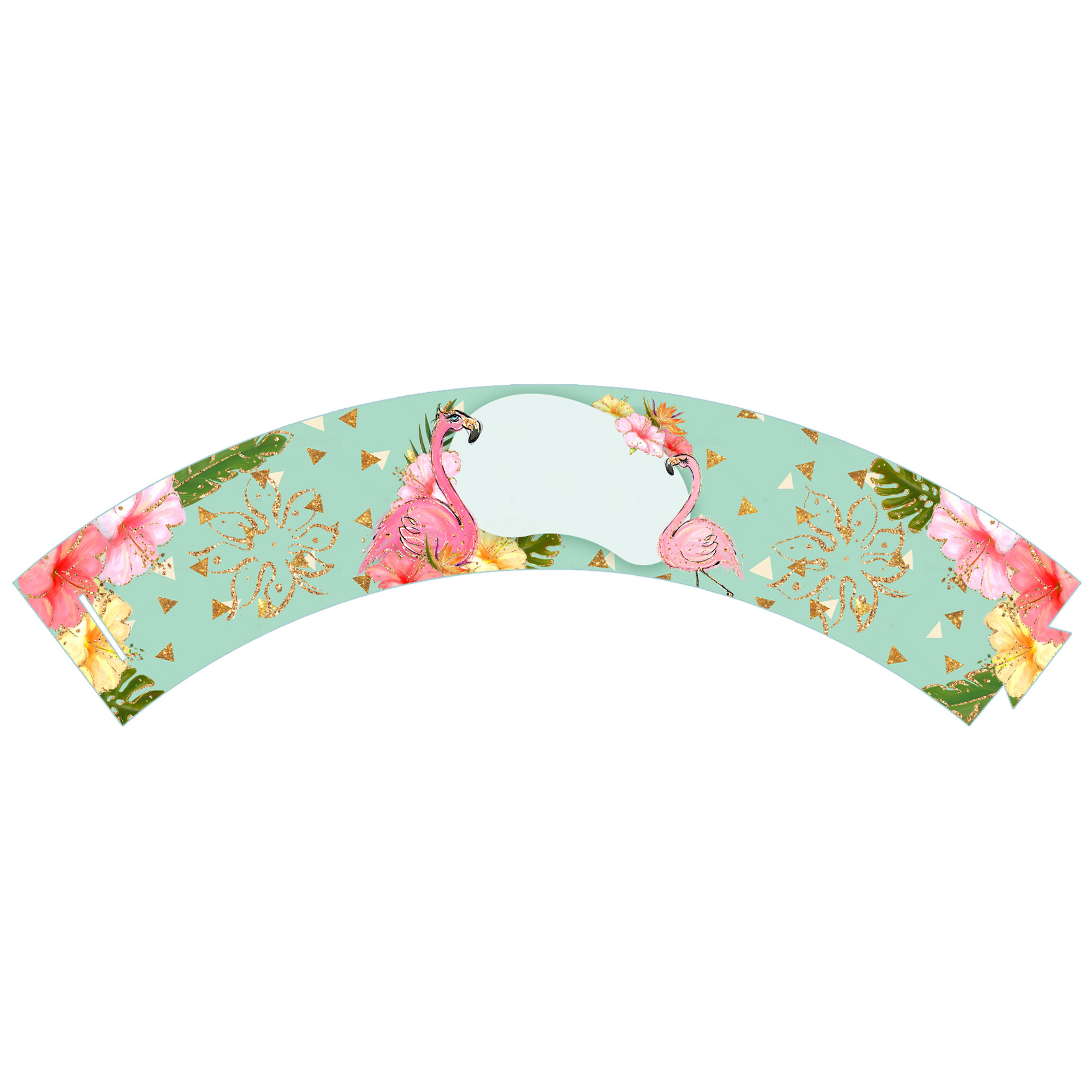 Saia de Cupcake Flamingo T2 Grátis