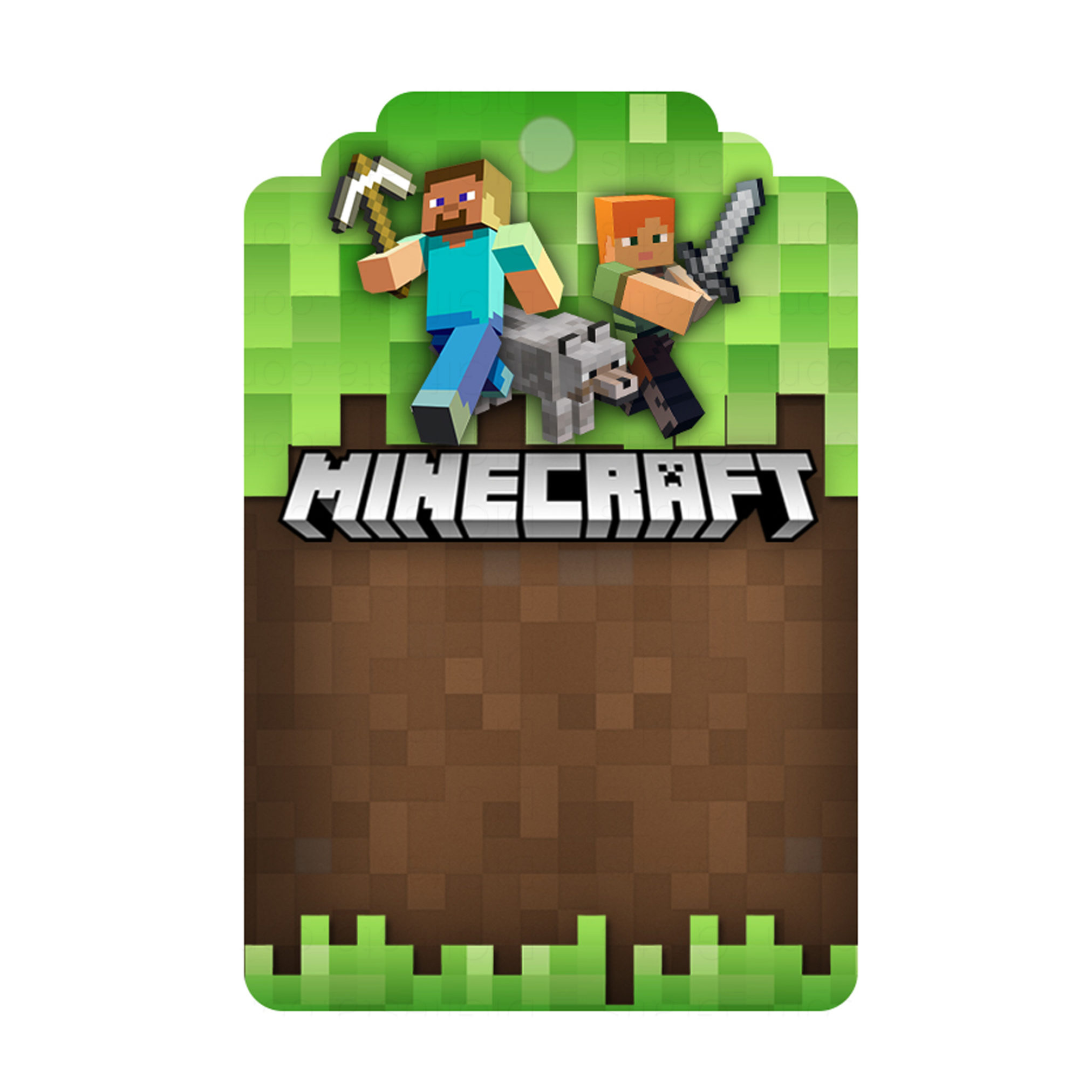 ▷ Convite Digital Festa do sorvete Minecraft, GRÁTIS