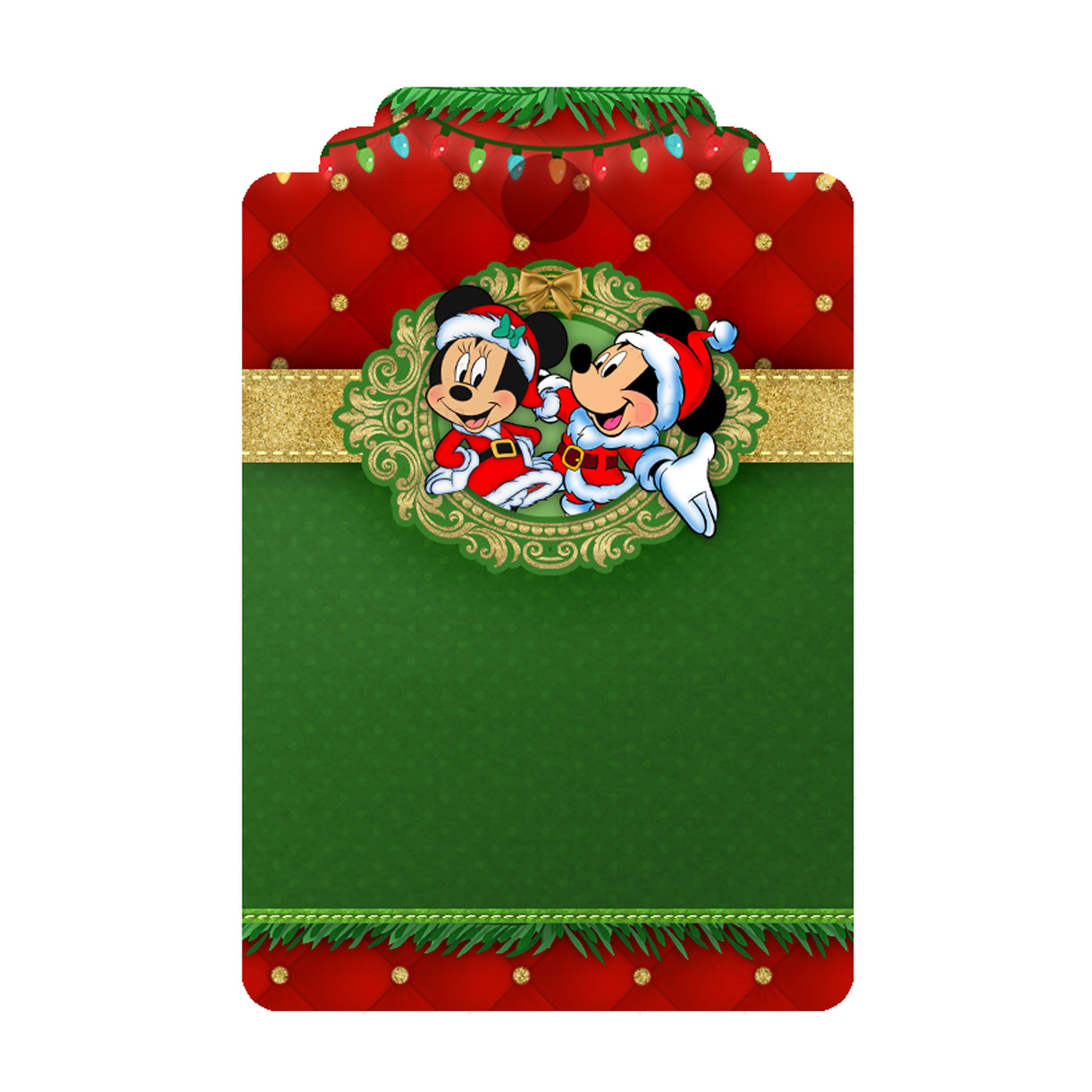 Tag Natal Mickey e Minnie Grátis