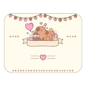 Tampa de Marmitinha Capivara Grátis