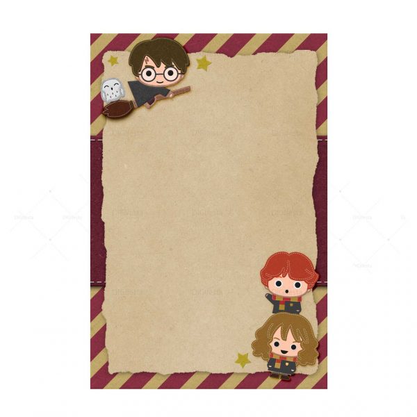 Convite Harry Potter Grátis para Baixar, Editar e Imprimir